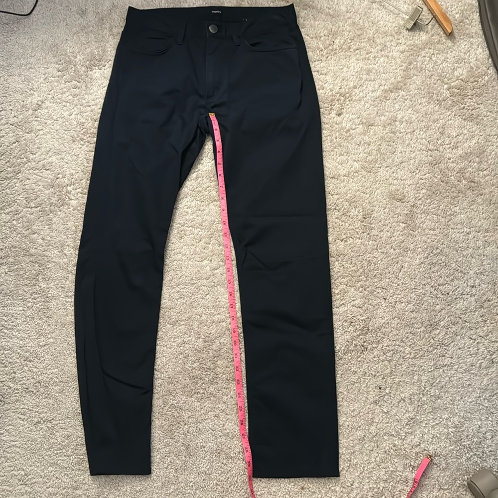 Theory Slim Fit Cotton 5 Pocket Pant Navy Blue - Size 30x30